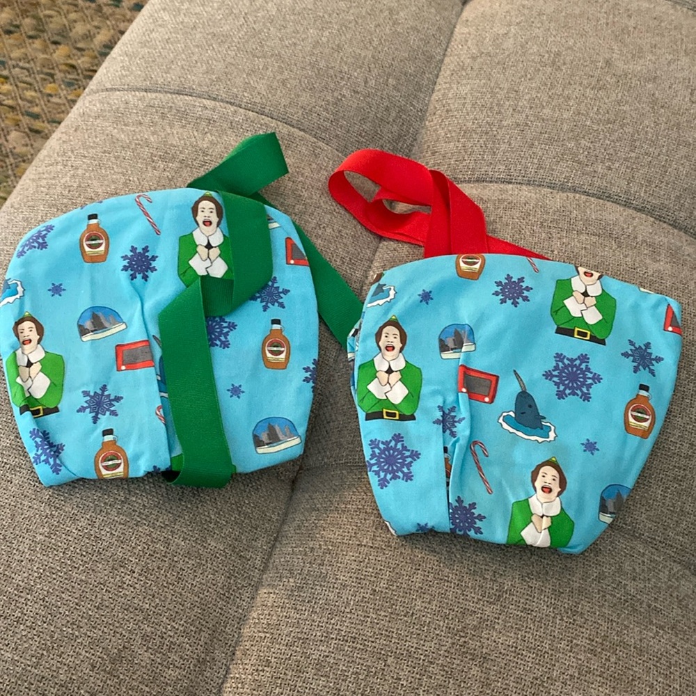 Buddy the Elf holiday ponytail scrub cap